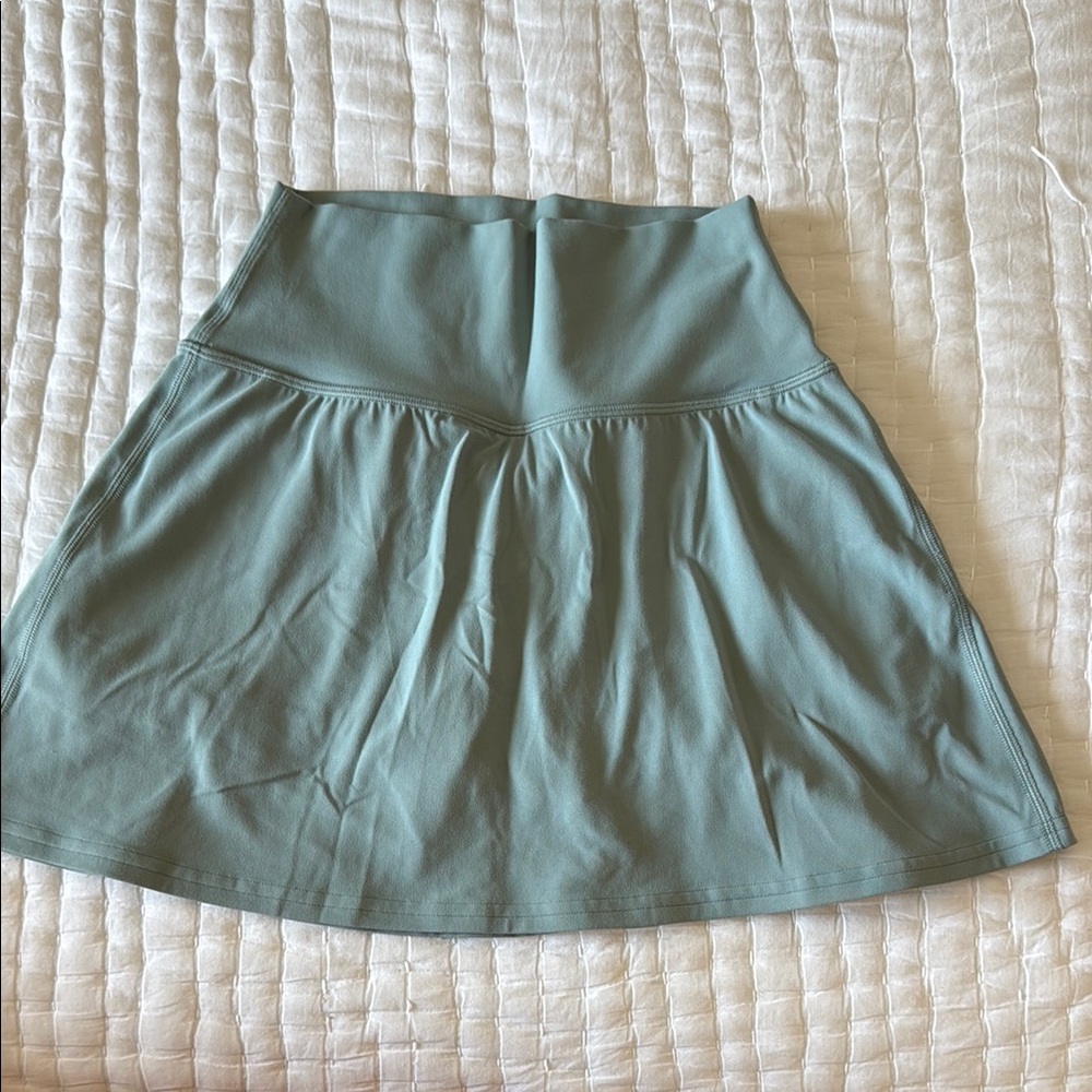 Lululemon Athletica Green A-Line Mini Skirt